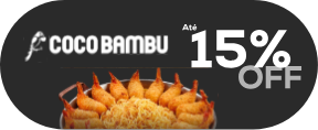 Coco Bambu com até 15% de desconto
